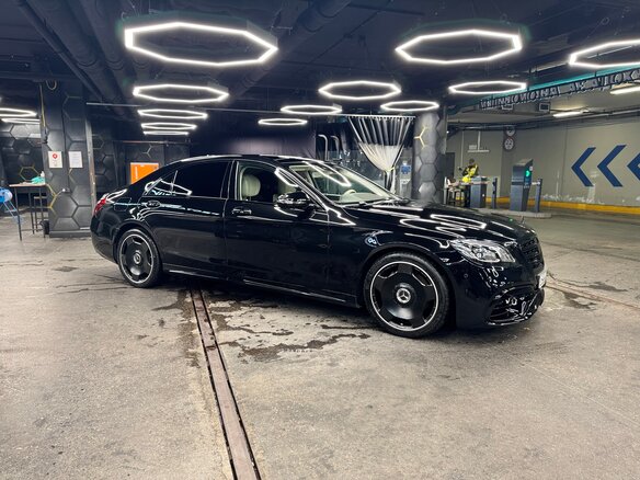 2018 Mercedes-Benz S-Класс 400 d Long VI (W222, C217) Рестайлинг, чёрный, 5050000 рублей - вид 12
