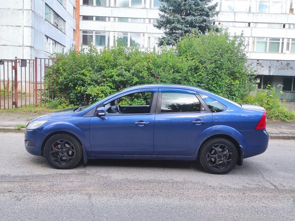 2009 Ford Focus II Рестайлинг, синий, 530000 рублей - вид 7