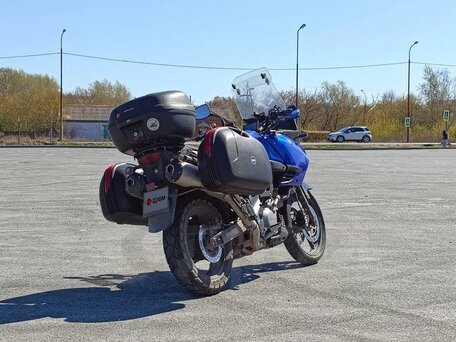 2007 Suzuki V-Strom 1000, синий, 420000 рублей, вид 4