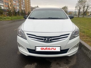 2014 Hyundai Solaris I Рестайлинг, белый, 915000 рублей, вид 1