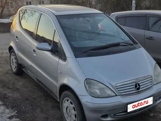 2002 Mercedes-Benz A-Класс 160 I (W168) Рестайлинг, серебристый, 350000 рублей, вид 2