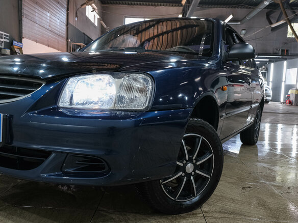 2008 Hyundai Accent ТагАЗ II, синий - вид 7
