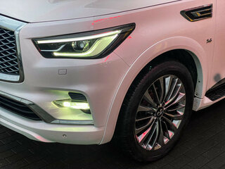 2018 Infiniti QX80 I Рестайлинг 2, белый, 3680000 рублей, вид 4