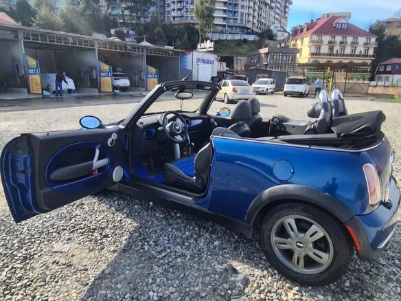 2005 Mini Cabrio Cooper I, синий, 780000 рублей - вид 6