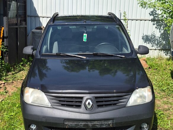 2007 Renault Logan I, серый, 300000 рублей - вид 1