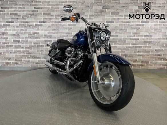 2022 Harley-Davidson Fat Boy, синий - вид 10