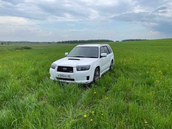 2002 Subaru Forester II, белый - вид 1