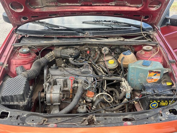 1992 Volkswagen Passat B3, красный, 185000 рублей - вид 13
