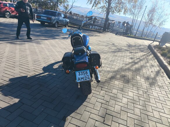 2003 Yamaha XVS400 Drag Star, синий, 350000 рублей - вид 17