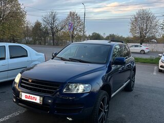 2006 Volkswagen Touareg I, синий, 1190000 рублей, вид 2
