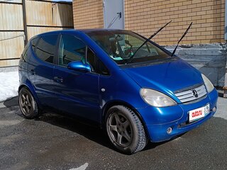 1998 Mercedes-Benz A-Класс 160 I (W168), синий, 180000 рублей, вид 1