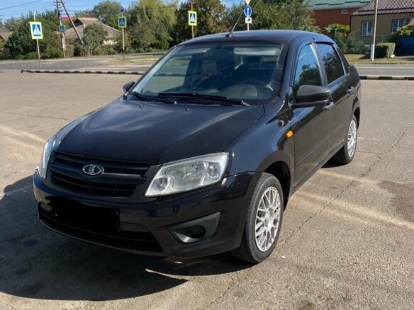 2017 Lada (ВАЗ) Granta I, чёрный, 595000 рублей - вид 4