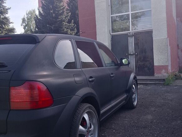 2006 Porsche Cayenne Turbo I (955), чёрный, 550000 рублей - вид 3