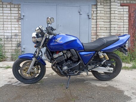 1997 Honda CB 400 Super Four, синий, 280000 рублей, вид 1