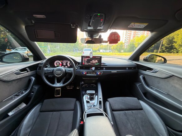 2021 Audi A4 45 TFSI V (B9) Рестайлинг, зелёный - вид 5