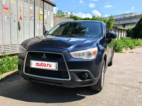2012 Mitsubishi ASX I Рестайлинг, синий, 680000 рублей - вид 2