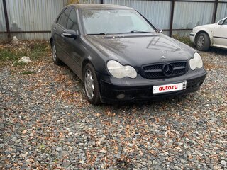 2002 Mercedes-Benz C-Класс 220 II (W203), чёрный, 400000 рублей, вид 1