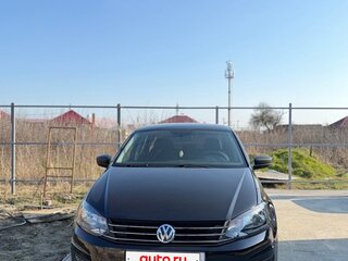 2016 Volkswagen Polo V Рестайлинг, чёрный, 720000 рублей, вид 2