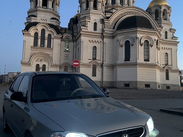 2007 Hyundai Accent ТагАЗ II, бежевый, 550000 рублей