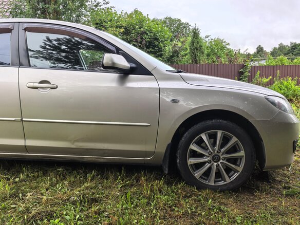 2007 Mazda 3 I (BK) Рестайлинг, бежевый - вид 8