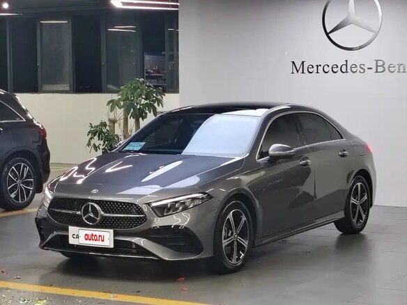 2023 Mercedes-Benz A-Класс 180 Long IV (W177) Рестайлинг, серый - вид 2