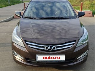 2014 Hyundai Solaris I Рестайлинг, коричневый, 790000 рублей, вид 4