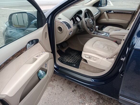 2014 Audi Q7 I (4L) Рестайлинг, синий, 3350000 рублей - вид 7