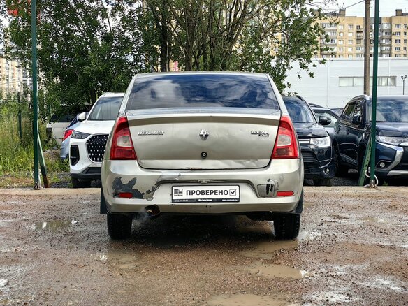 2012 Renault Logan I Рестайлинг, бежевый - вид 6