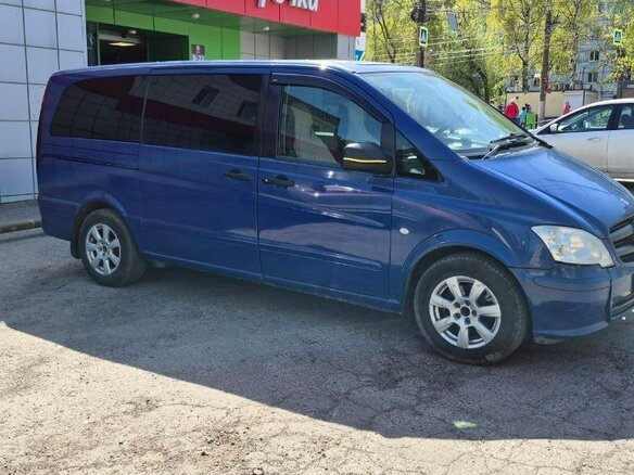 2012 Mercedes-Benz Vito 111 CDI L1 II (W639) Рестайлинг, синий - вид 7