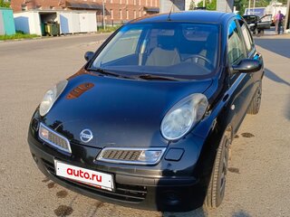 2008 Nissan Micra III (K12), чёрный, 500000 рублей, вид 1
