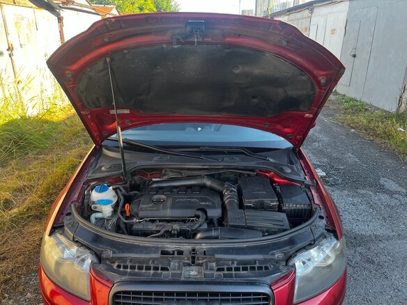 2007 Audi A3 II (8P) Рестайлинг 1, красный, 550000 рублей - вид 3