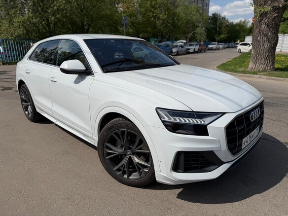 2018 Audi Q8 55 TFSI I (4M), белый, 5200000 рублей
