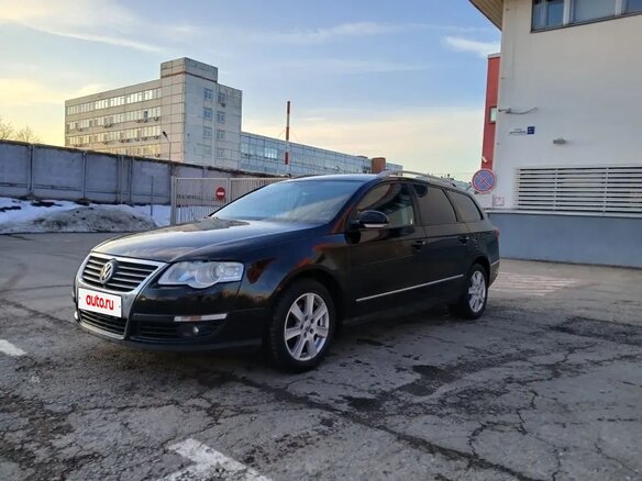 2007 Volkswagen Passat BlueMotion B6, чёрный, 700000 рублей