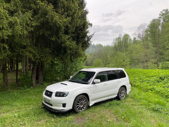 2002 Subaru Forester II, белый