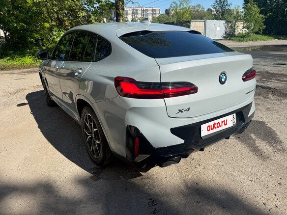 2021 BMW X4 20d II (G02) Рестайлинг, серый - вид 2