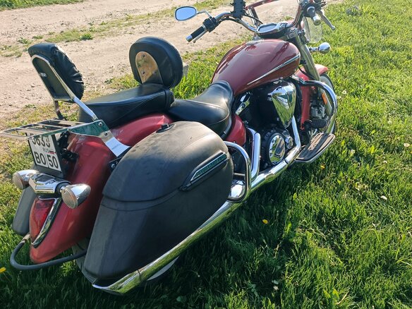 2009 Yamaha XVS1300, красный - вид 6