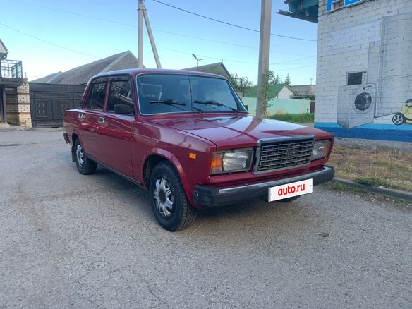 2007 Lada (ВАЗ) 2107, пурпурный, 325000 рублей