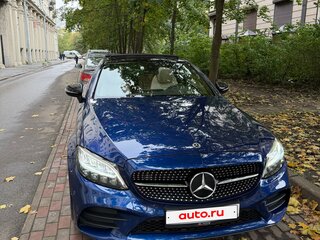 2021 Mercedes-Benz C-Класс 200 IV (W205) Рестайлинг, синий, 4800000 рублей, вид 1