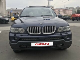 2004 BMW X5 4.4i I (E53) Рестайлинг, синий, 1150000 рублей, вид 2