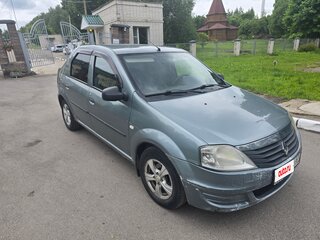 2011 Renault Logan I Рестайлинг, синий, 350000 рублей, вид 2