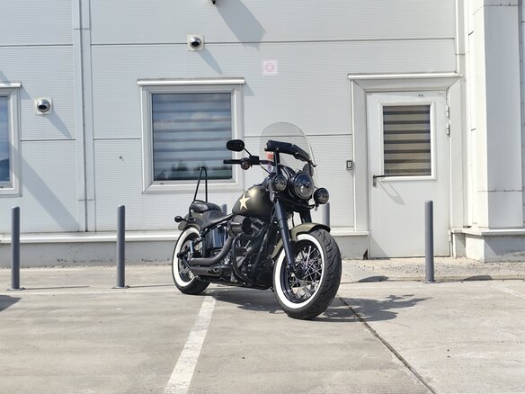 2015 Harley-Davidson Softail Slim, зелёный - вид 1