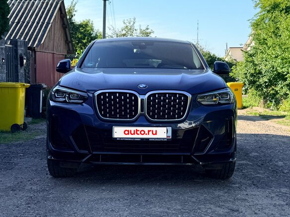 2022 BMW X4 30d II (G02) Рестайлинг, синий, 7100000 рублей - вид 2