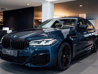 2021 BMW 5 серии 520d xDrive VII (G30/G31/G38) Рестайлинг, синий, 4600000 рублей, вид 3