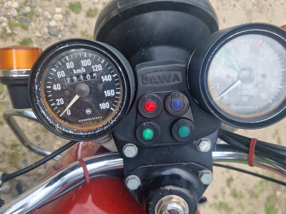 1989 Jawa 350/638, красный, 130000 рублей - вид 6
