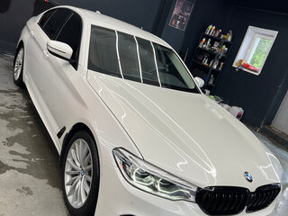 2019 BMW 5 серии 530i xDrive VII (G30/G31/G38), белый, 3880000 рублей, вид 2