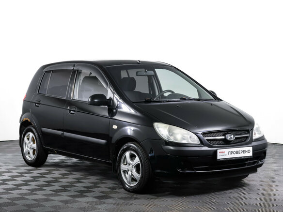 2008 Hyundai Getz I Рестайлинг, чёрный - вид 2