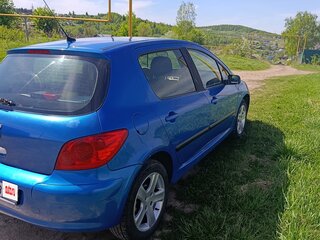 2007 Peugeot 307 I Рестайлинг, синий, 280000 рублей, вид 2