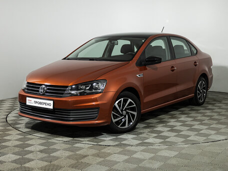 2018 Volkswagen Polo V Рестайлинг, оранжевый, 1099700 рублей, вид 1