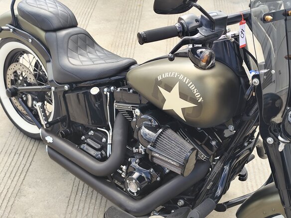 2015 Harley-Davidson Softail Slim, зелёный - вид 9
