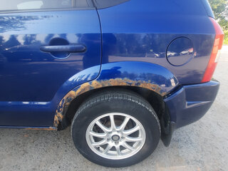 2006 Hyundai Tucson I, синий, 400000 рублей, вид 5